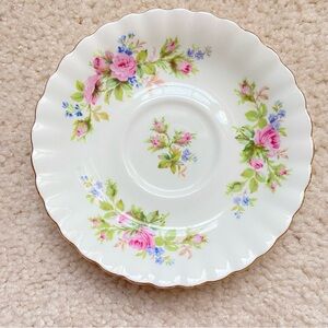 Royal Albert Floral Bone China Saucer | Moss Rose Cottagecore Tea Party